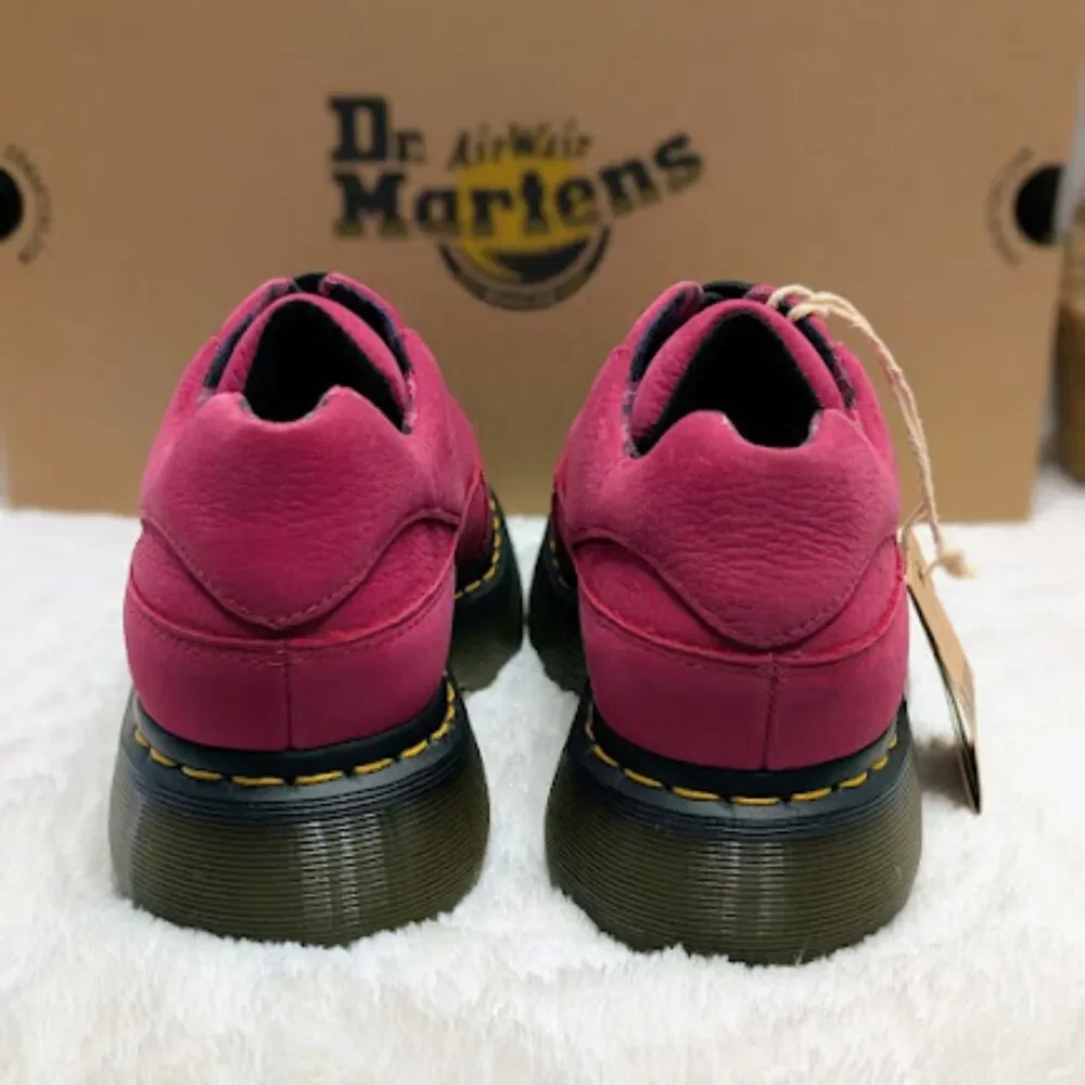 Dr. Martens Buzz 5i Fuchsia Pink Milled Nubuck WP Leather Lace-Up Shoes UK 7 NIB - Picture 7 of 14